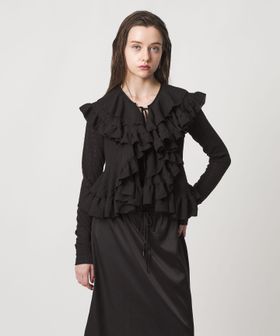 ASTRAET/＜ASTRAET＞ペプラム フリルカラー ノースリーブブラウス/シャツ / ブラウス