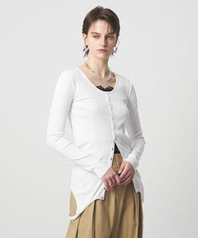 ASTRAET/＜ASTRAET＞3WAY フロントボタン ロングスリーブカットソー/Tシャツ / カットソー