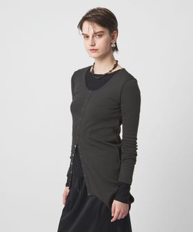 ASTRAET/＜ASTRAET＞3WAY フロントボタン ロングスリーブカットソー/Tシャツ / カットソー