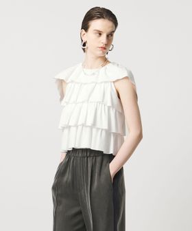 ASTRAET/＜ASTRAET＞フリル  ティアード ノースリーブカットソー/Tシャツ / カットソー