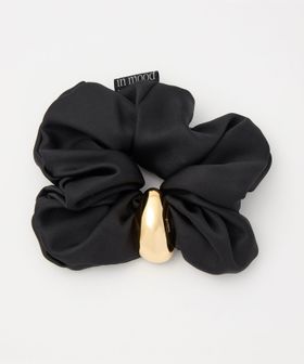 in mood/＜in mood＞STONE SCRUNCHIE シュシュ BK/ヘアアクセサリー
