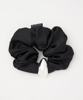 in mood/＜in mood＞STONE SCRUNCHIE シュシュ BK/ヘアアクセサリー