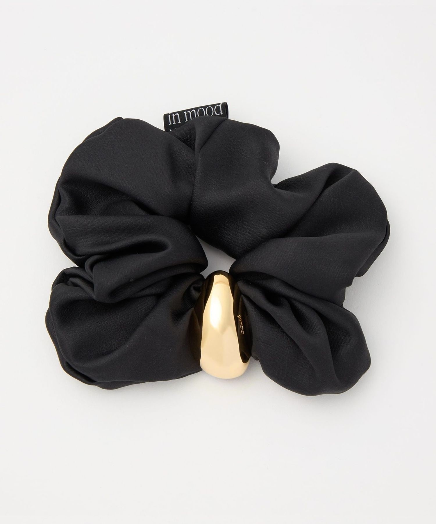 in mood＞STONE SCRUNCHIE シュシュ BK