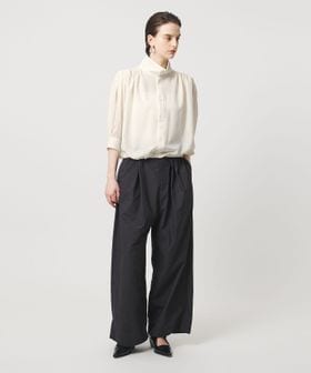ASTRAET/＜ASTRAET＞ジョーゼット ギャザー スタンドカラーブラウス/シャツ / ブラウス