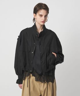 ASTRAET/＜ASTRAET＞ツイル スタンドカラー ブルゾン/ミリタリージャケット