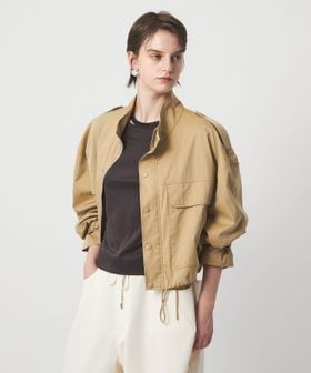 ASTRAET/＜ASTRAET＞ツイル スタンドカラー ブルゾン/ミリタリージャケット