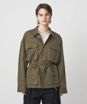 ASTRAET/＜ASTRAET＞コットン ミリタリーシャツブルゾン/ミリタリージャケット