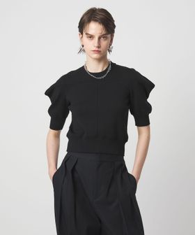 ASTRAET/＜ASTRAET＞コットン 16G  ボリュームショルダー クルーネックニット/ニット / セーター