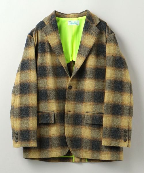 別注】<Hombre Nino for UNITED ARROWS & SONS> PLAID 3B JACKET 別注】<Hombre Nino for UNITED ARROWS & SONS> PLAID 3B JACKET