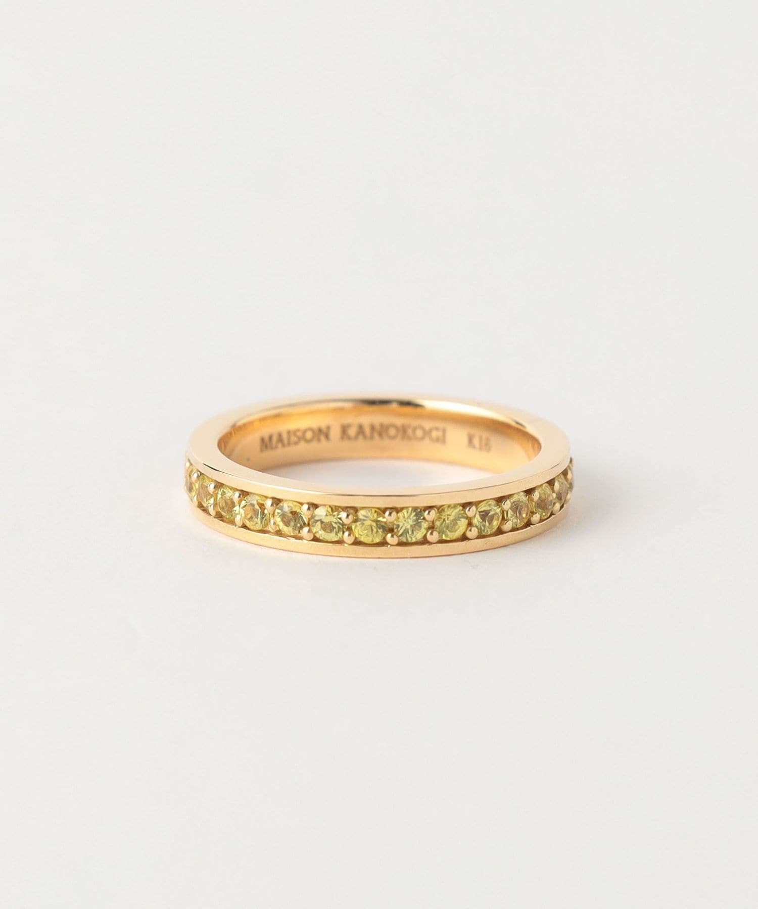 MAISON KANOKOGI＞ yellow pave ring/リング