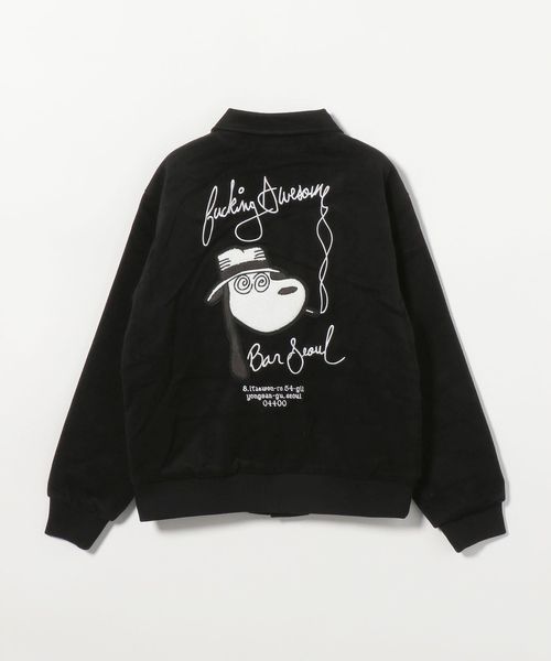 美品♡雰囲気抜群♡♡ soe / GRUNGY BASEBALL JACKET hip-hop oversize 89 bomb baseball uniform jacket blouson