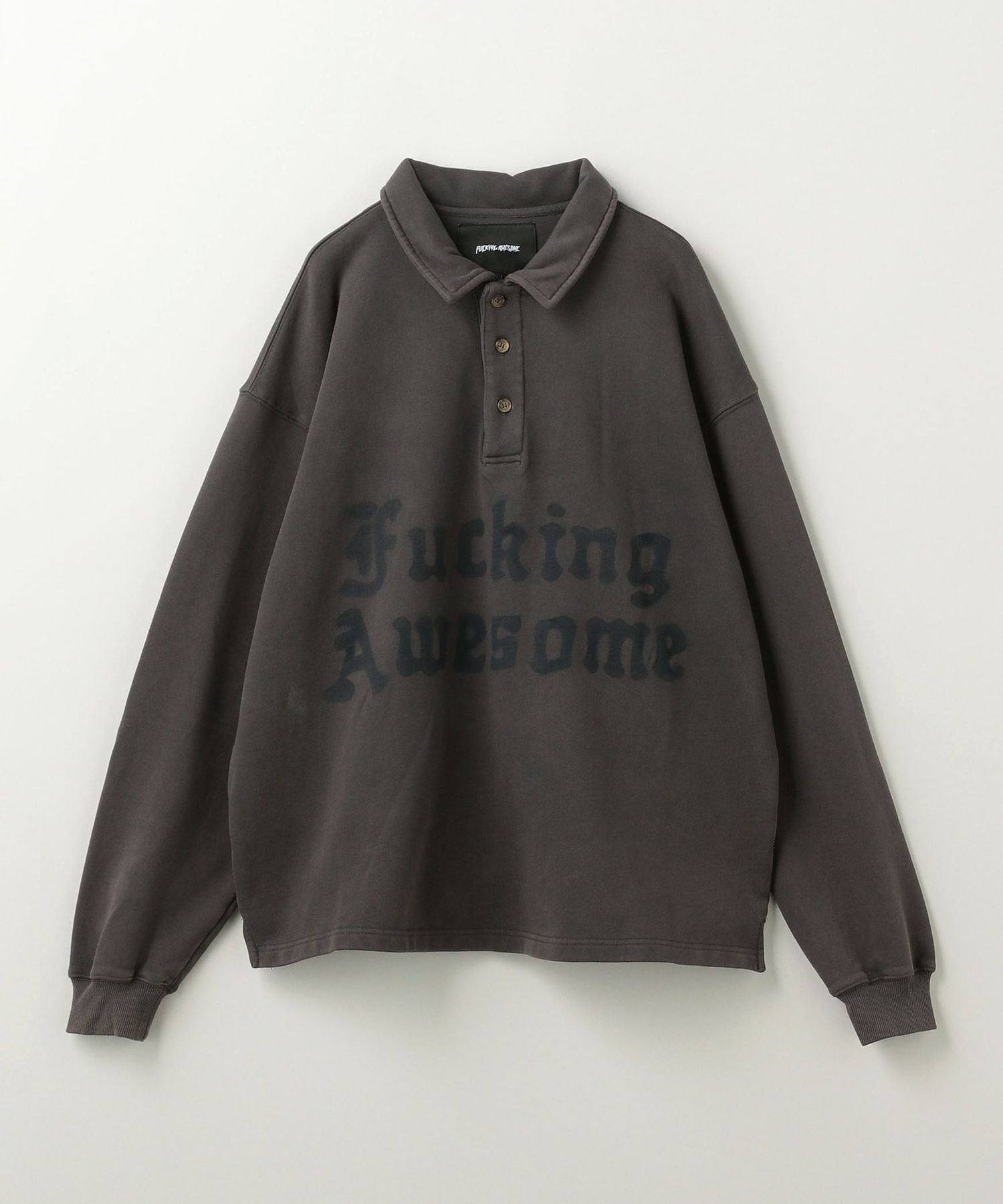 【FUCKING AWESOME】24fw BLACKLETTER RUGBY スウェットシャツ FUCKING AWESOME＞ Blackletter Rugby/トップス