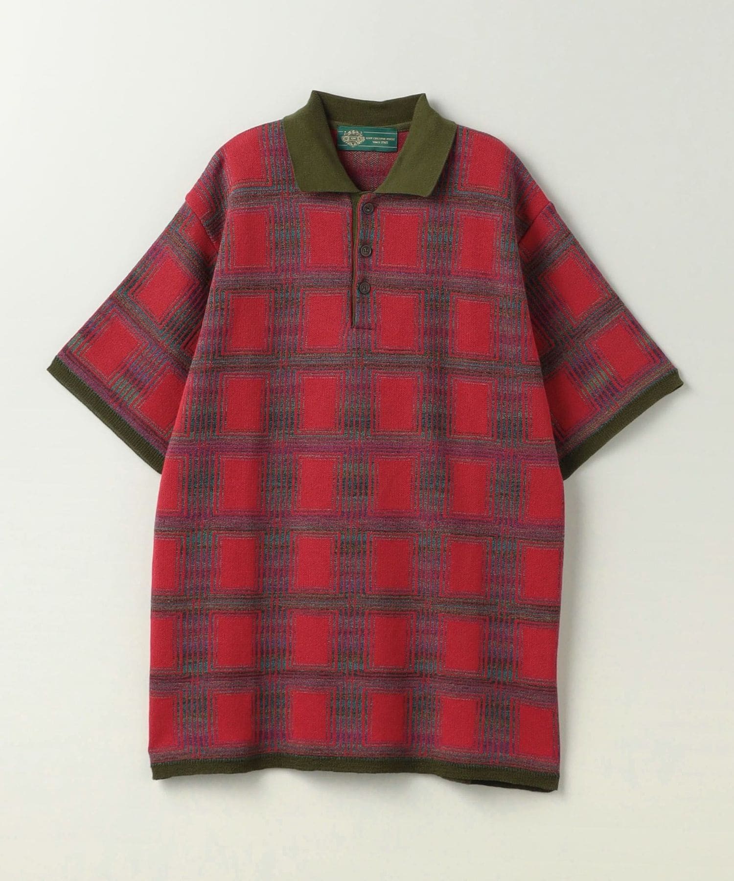 【新品】gim CONTEXT/ジム Ombre Check ニットポロシャツ 5500024S0298_x1_a014.jpg