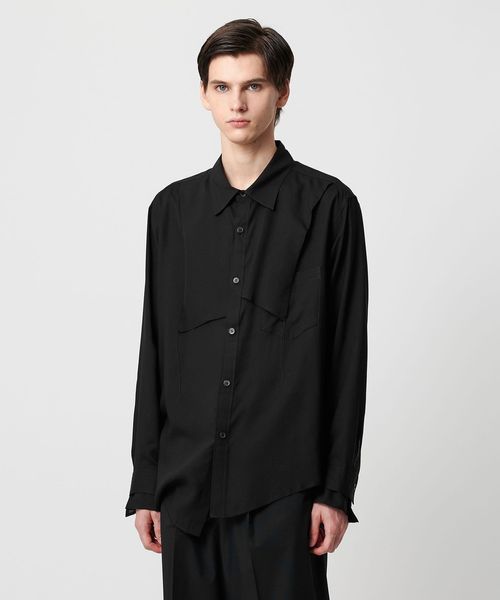 Sulvam レーヨンボタンシャツ sulvam / サルバム】別注 RAYON L/S SHIRT/別注レーヨンロング