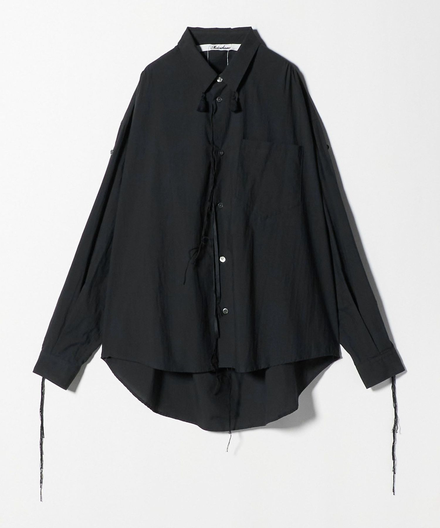 Midorikawa 23SS Lace pullover shirt ブラック 5500025F0098_x1_a001.jpg
