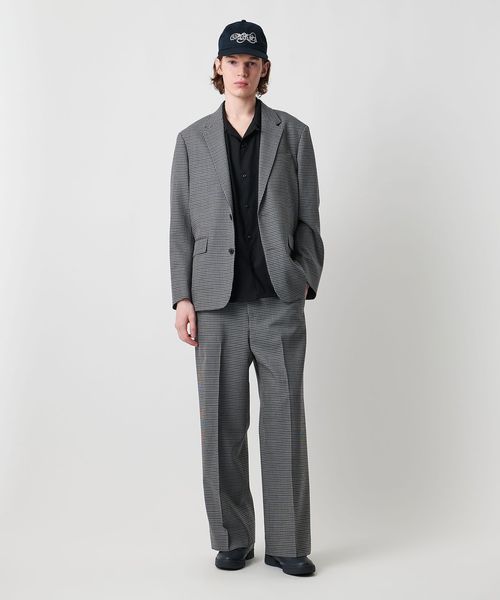 UNITED ARROWS & SONS＞ WOOL CHECK BOXY 2B JACKET/テーラード