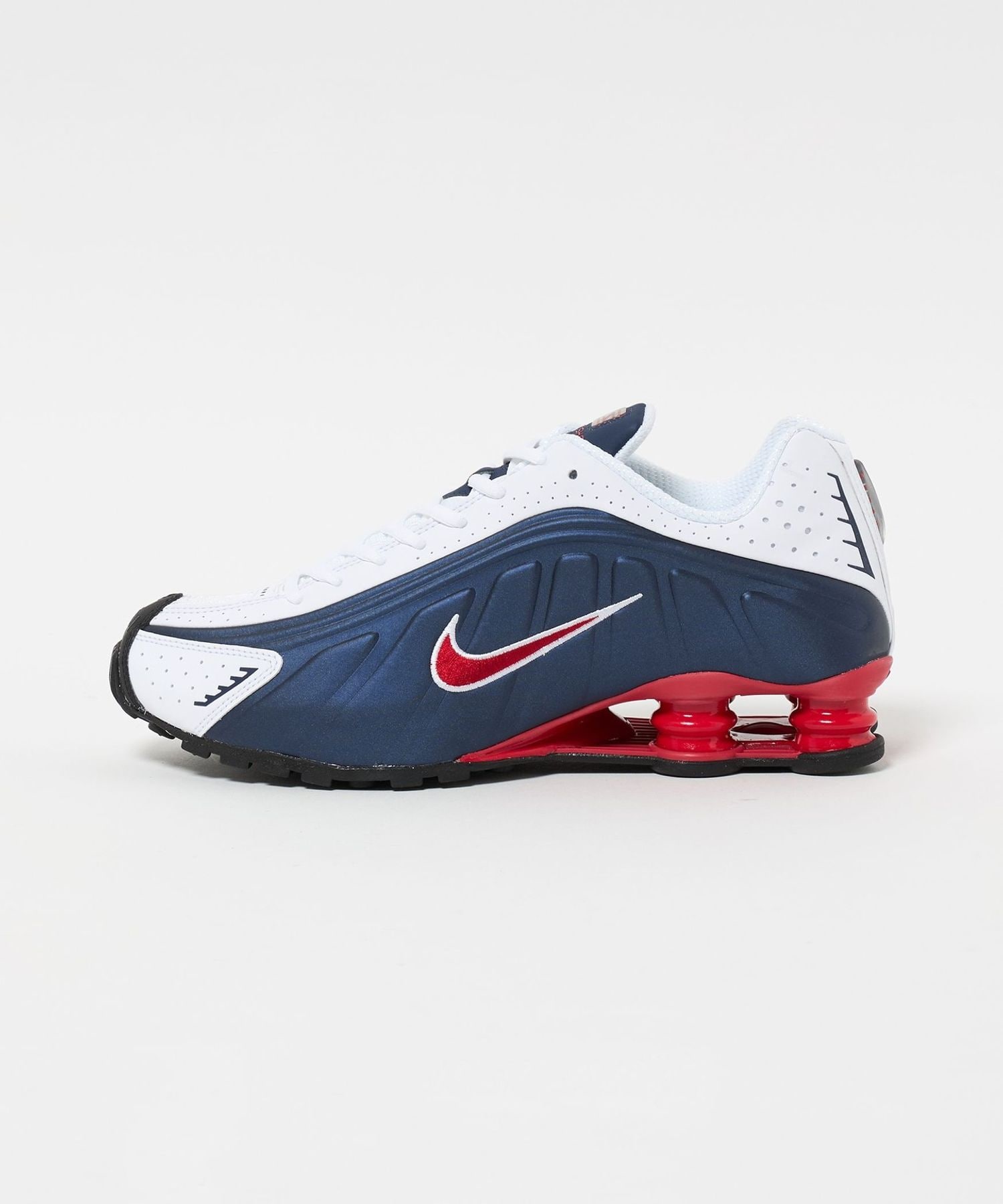 靴 Nike Shox R4 27cm NIKE SHOX R4 BLACK/METALLIC SILVER-MAX ORANGE（ナイキ