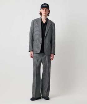 UNITED ARROWS & SONS/＜UNITED ARROWS & SONS＞ WOOL CHECK WIDE TROUSERS/スラックス/セットアップ パンツ