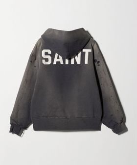 SAINT M××××××/＜BerBerJin × SAINT M××××××＞ DBL FACE HOODIE BLACK/フーディ/スウェット / パーカー