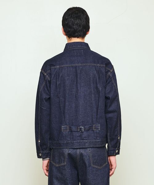 UNITED ARROWS ダウンジャケット フード付き UNITED ARROWS & SONS＞ DENIM TRUCKER JACKET 25SS/デニム