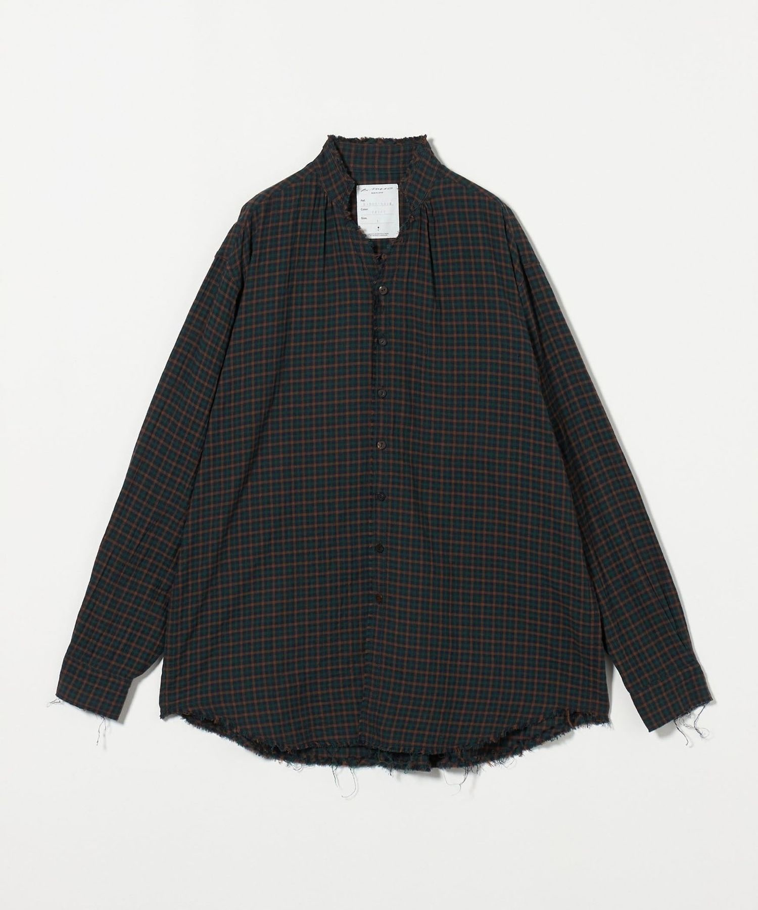 BLACKBIRD＞ c/off shirt check/シャツ