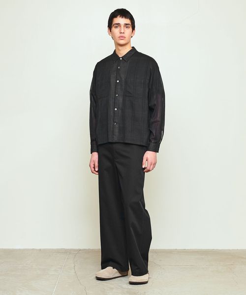 UNITED ARROWS & SONS＞ CHECK G/D BOXY SHIRT/シャツ