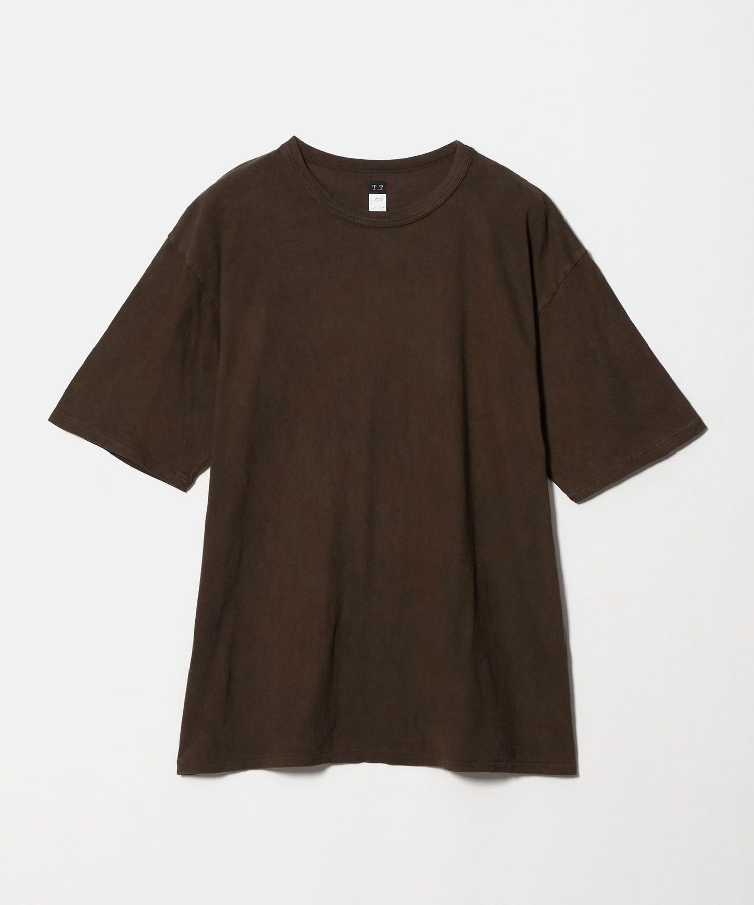 T.T＞ TEE SHIRT BROWN 616/Tシャツ