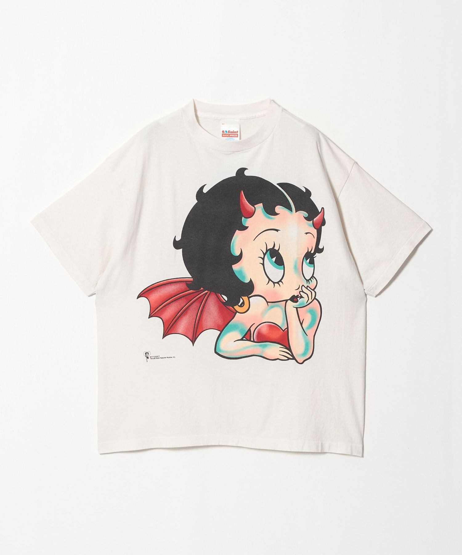 BETTY BOOP × SAINT M××××××＞ DEVIL TEE/Tシャツ