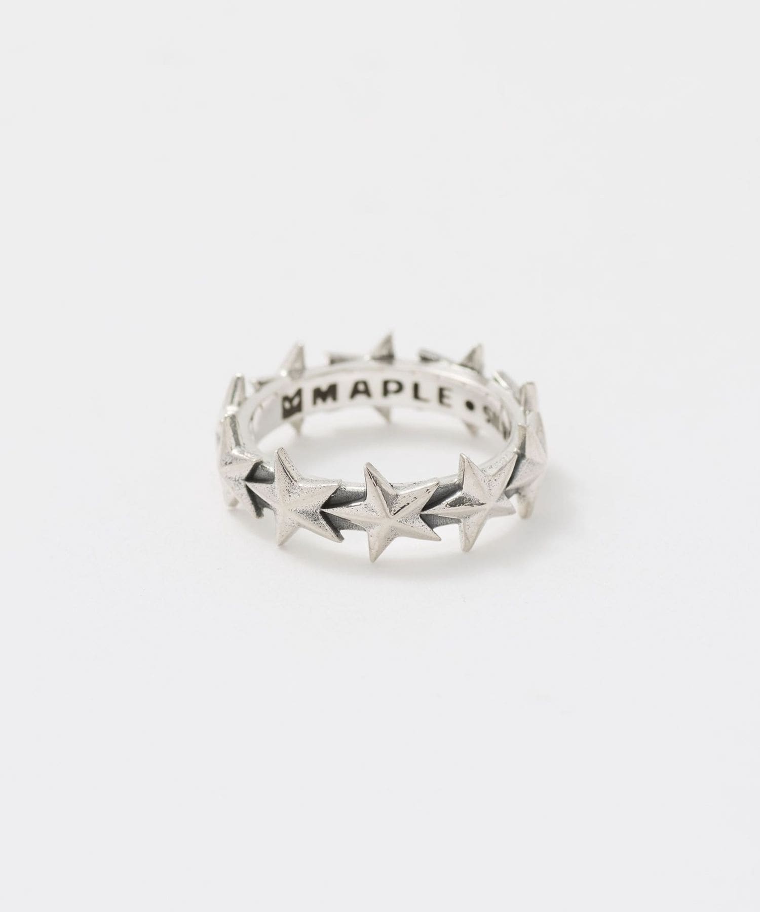 【完売品】ユナイテッドアローズ／MAPLE スターモチーフ シルバー925 MAPLE＞ STAR RING MEDIUM/リング