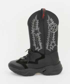 SWJP/＜SWJP × Tomo and Co.＞ FUNctional COSMIC WESTERN BOOTS/ブーツ/ロングブーツ
