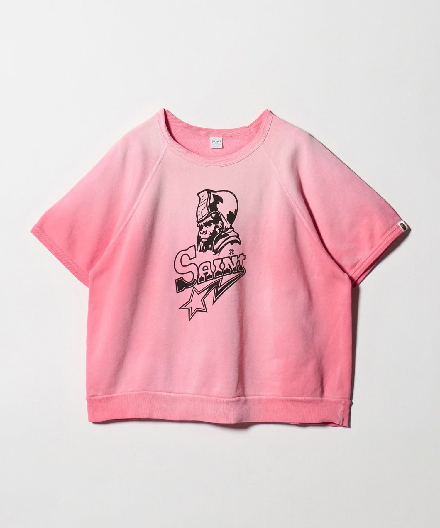 A BATHING APE × SAINT M××××××＞ BAPE SWEAT SNT STAR/ショート