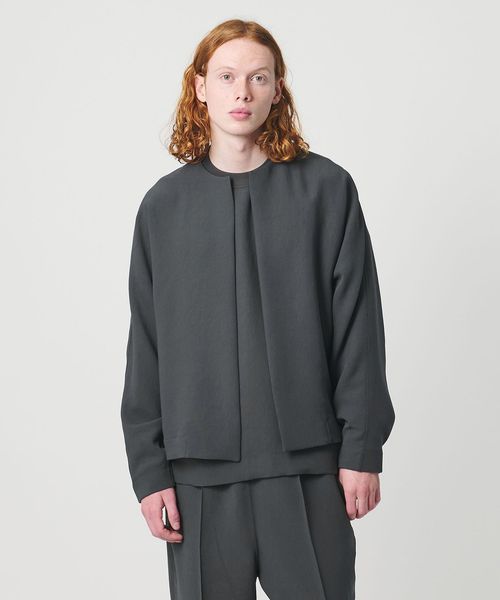 D.O UNITED ARROWS BY DAISUKE OBANA/＜D.O UNITED ARROWS BY DAISUKE OBANA＞I COL D/SL CREW JACKET 26SS/ジャケット/ノーカラージャケット