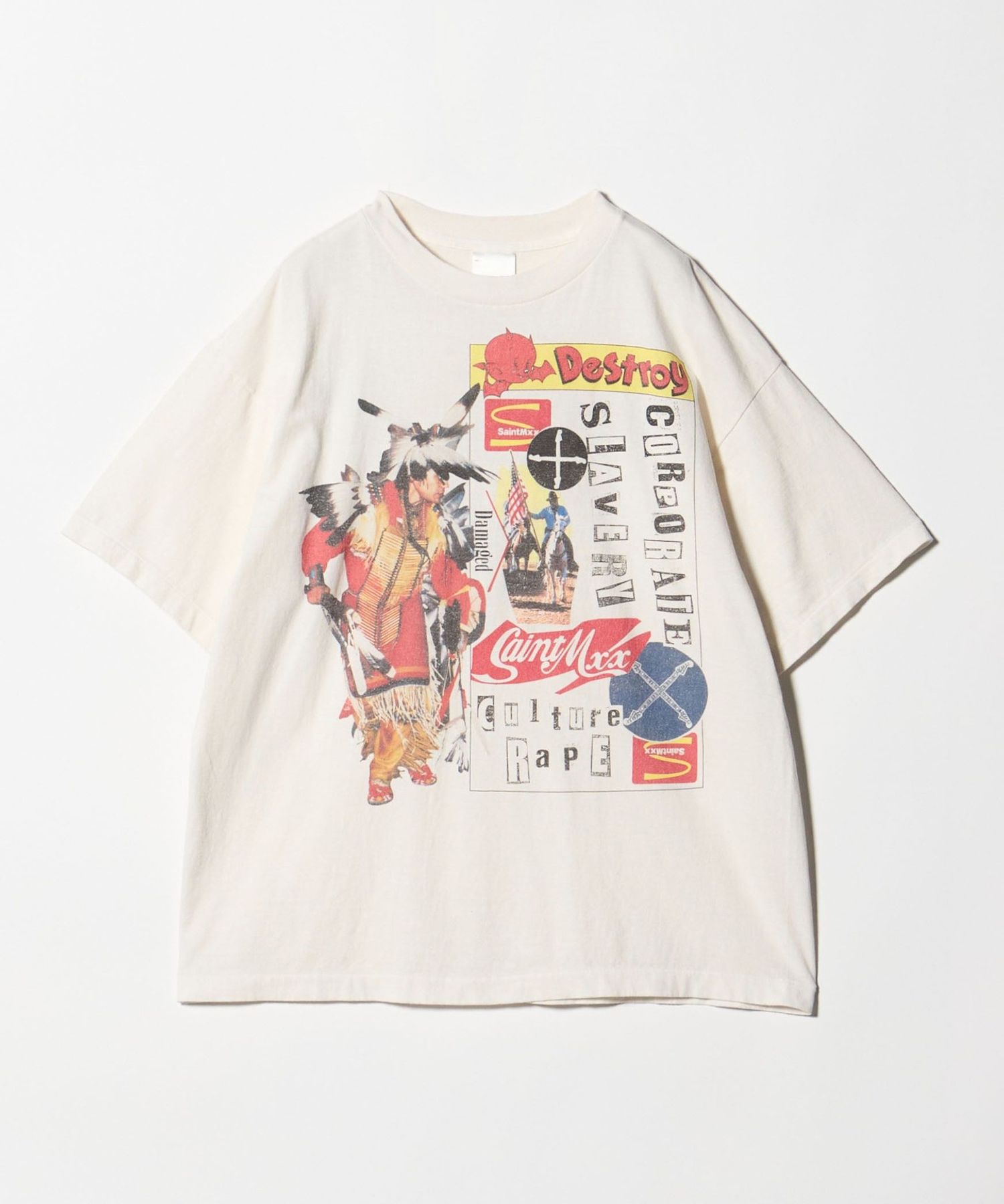 Jamie Reid × SAINT M××××××＞ DESTROY TEE/Tシャツ