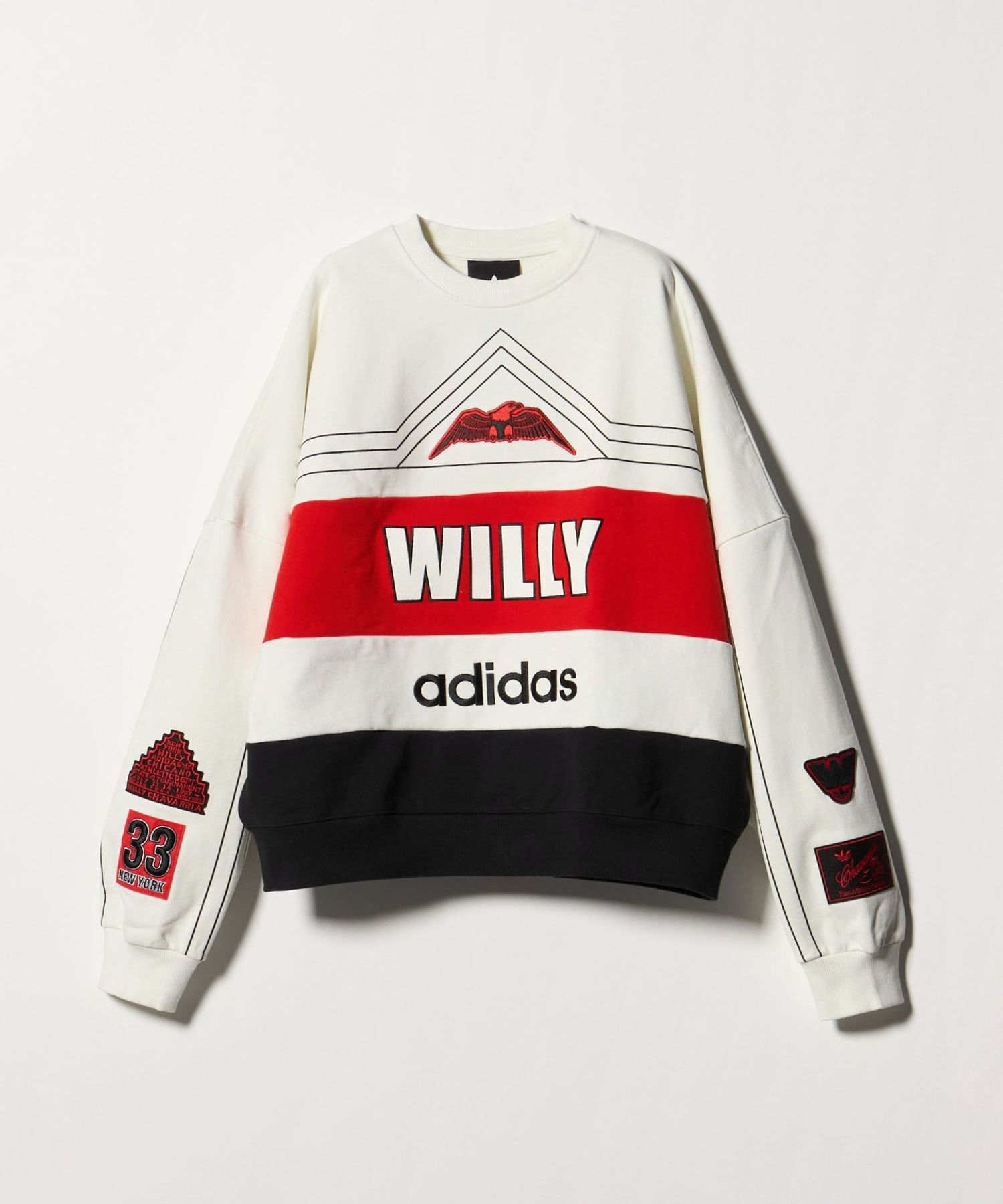 adidas Originals by WILLY CHAVARRIA＞ NY BALL CREW SWEAT SHIRT