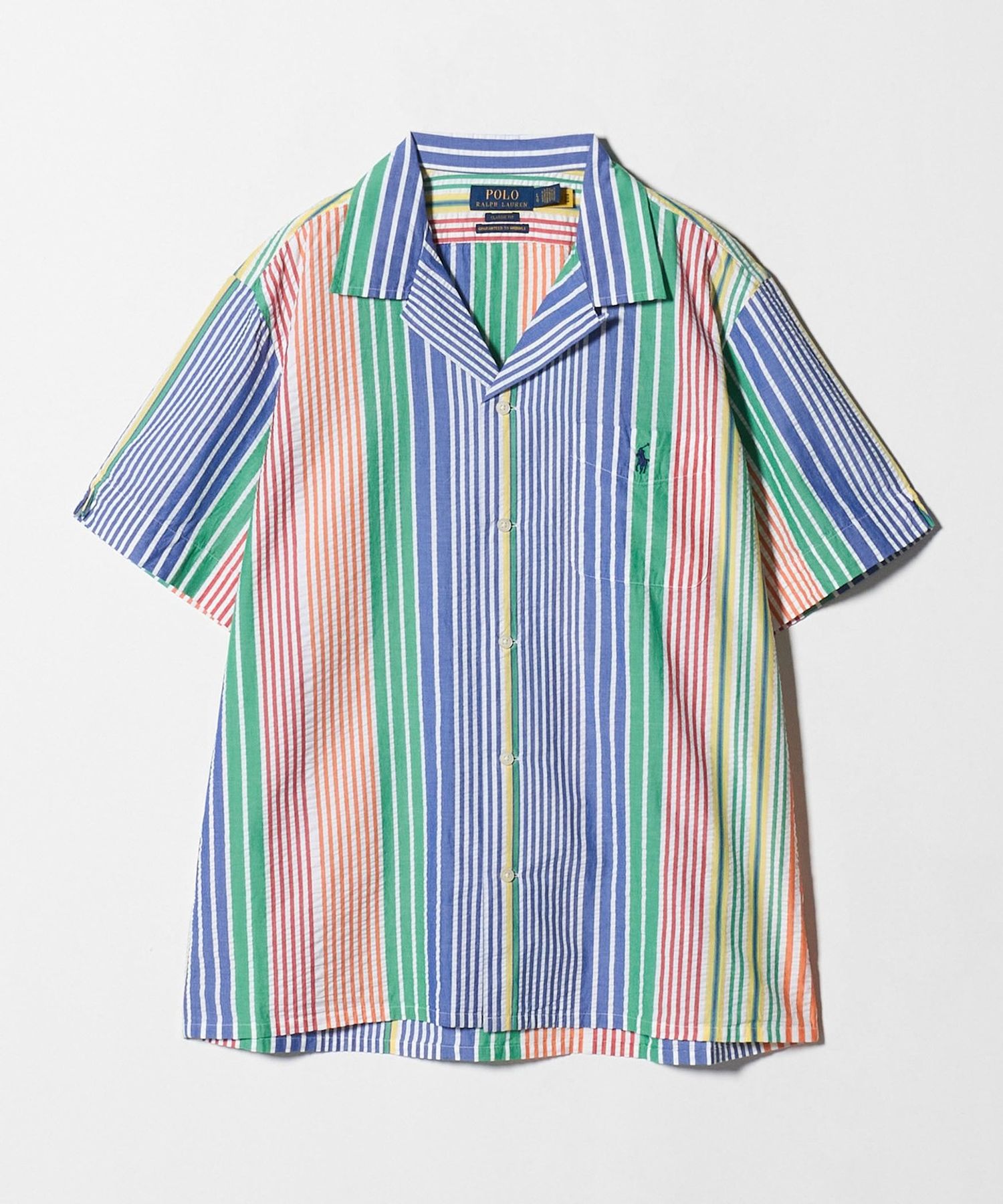POLO RALPH LAUREN＞ sucker Camp Shirt/ショートスリーブシャツ