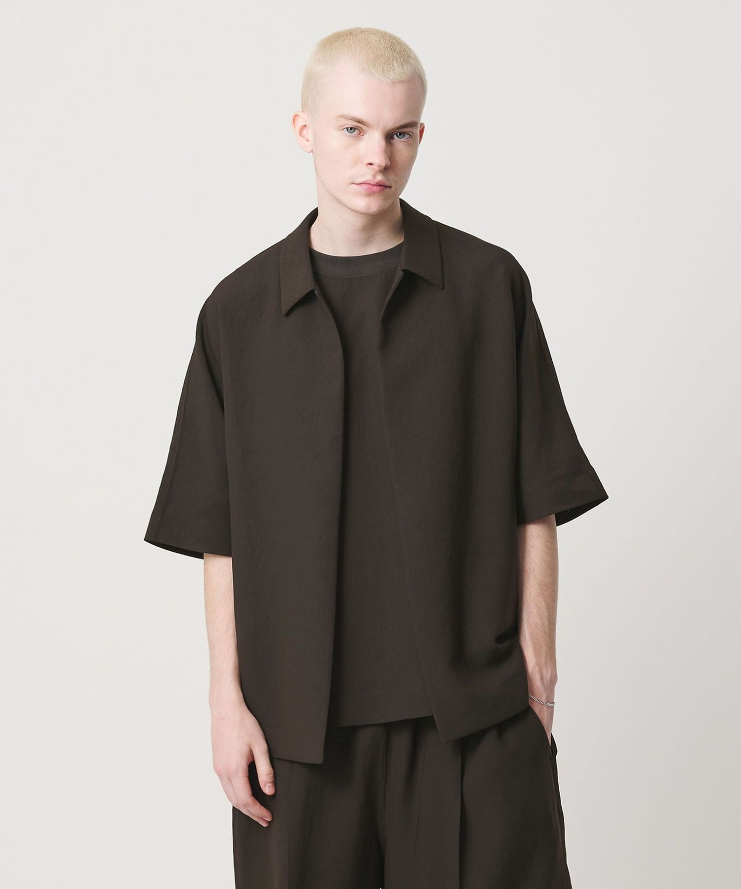 トップス UA & SONSby DAISUKE OBANA I PL SSL SHIRT D.O UNITED ARROWS BY DAISUKE OBANA＞I COL D/SSL SHIRT/ショート