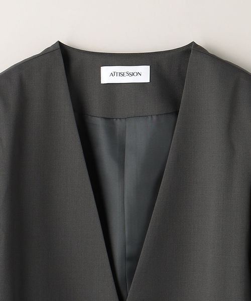 attisession ジャケット ATTISESSION＞ツイル 6ボタン ジャケット