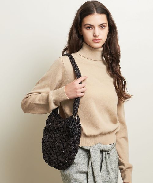 NOTHING EVERYTHING ハンドバッグ NOTHINGEVERYTHING＞レザーライク ショルダー バッグ