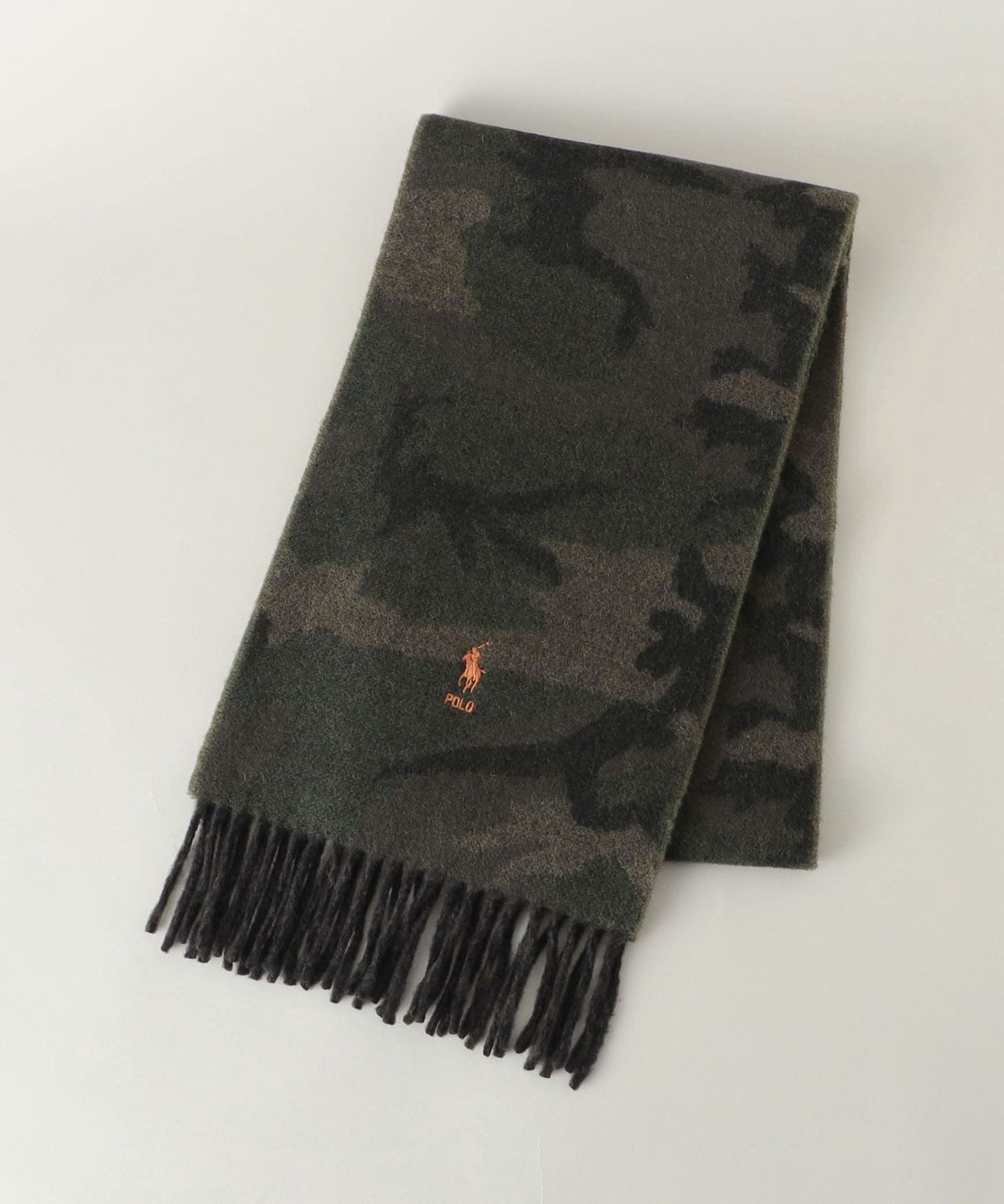 【未使用品】ポロラルフローレン 迷彩柄 カモ マフラー オマケ 手袋付き カモフラージュ（迷彩） Ralph Lauren(ラルフローレン) メンズ