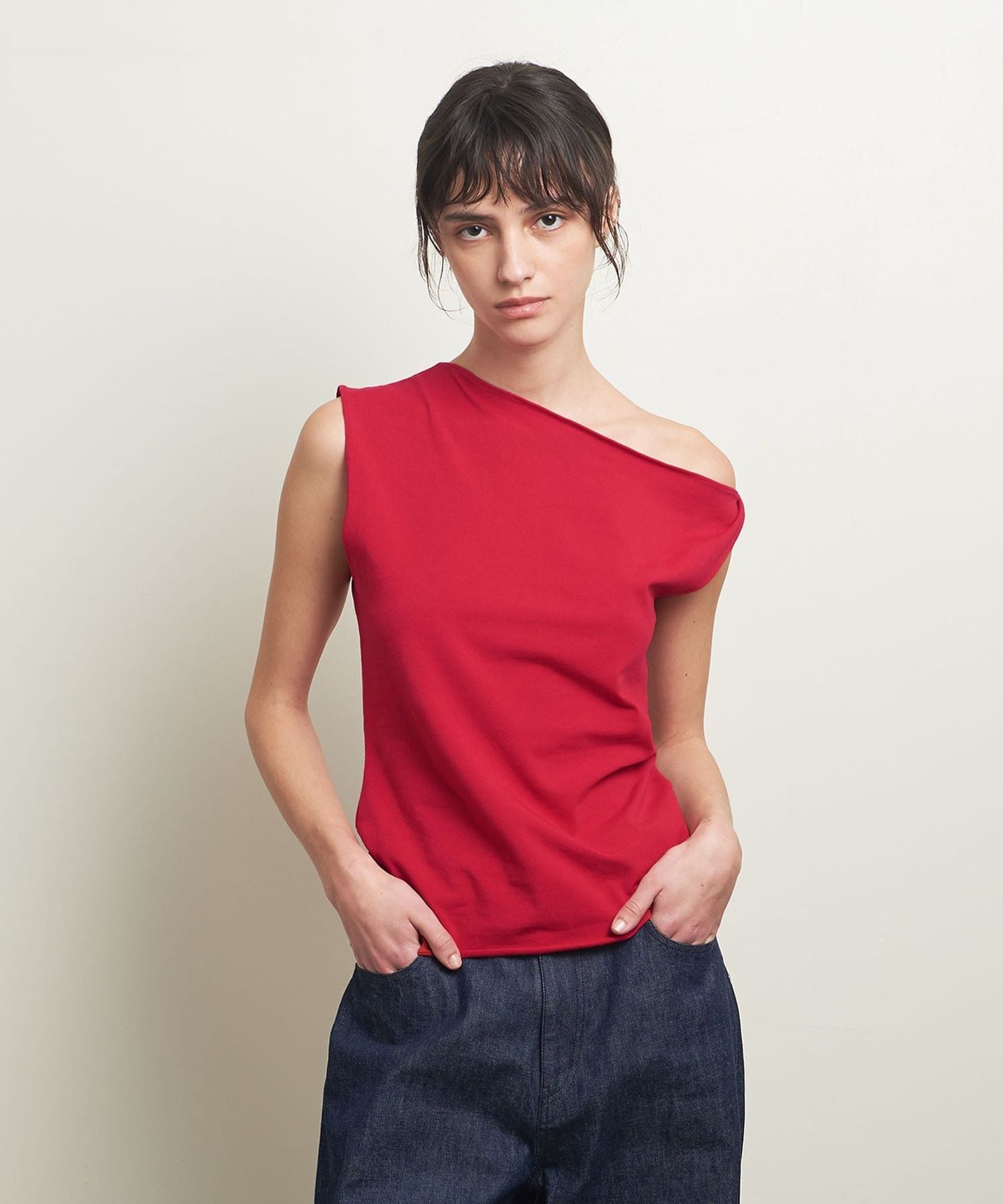 トップス attisession ATTISESSION＞シャーリングトップス ―2WAY―