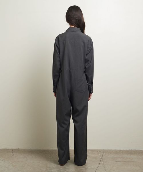【unitedarrows】ジャンプスーツ ブラウン お洒落 UNITED ARROWS LTD. OUTLET｜<ATTISESSION>スタンドカラー