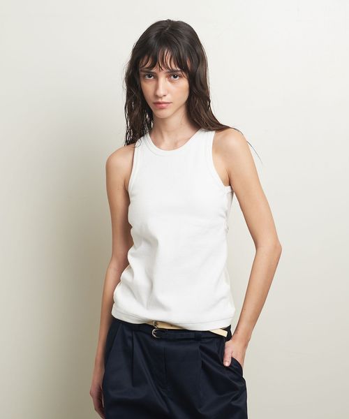 ATTISESSION＞バックメッシュ バックル タンクトップ