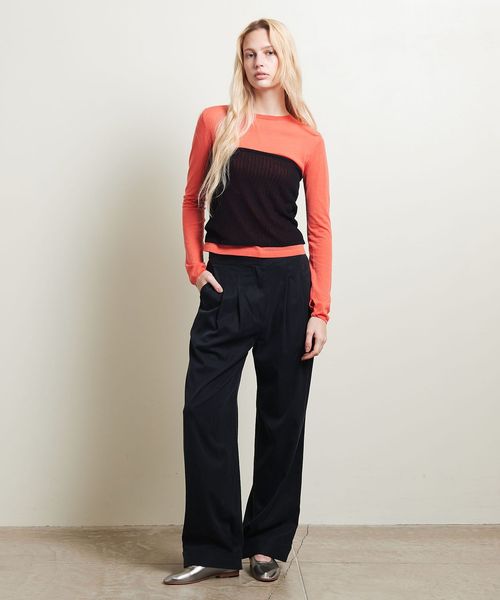 ATTISESSION/＜ATTISESSION＞ハイゲージ ベーシック プルオーバーニット/ニット / セーター