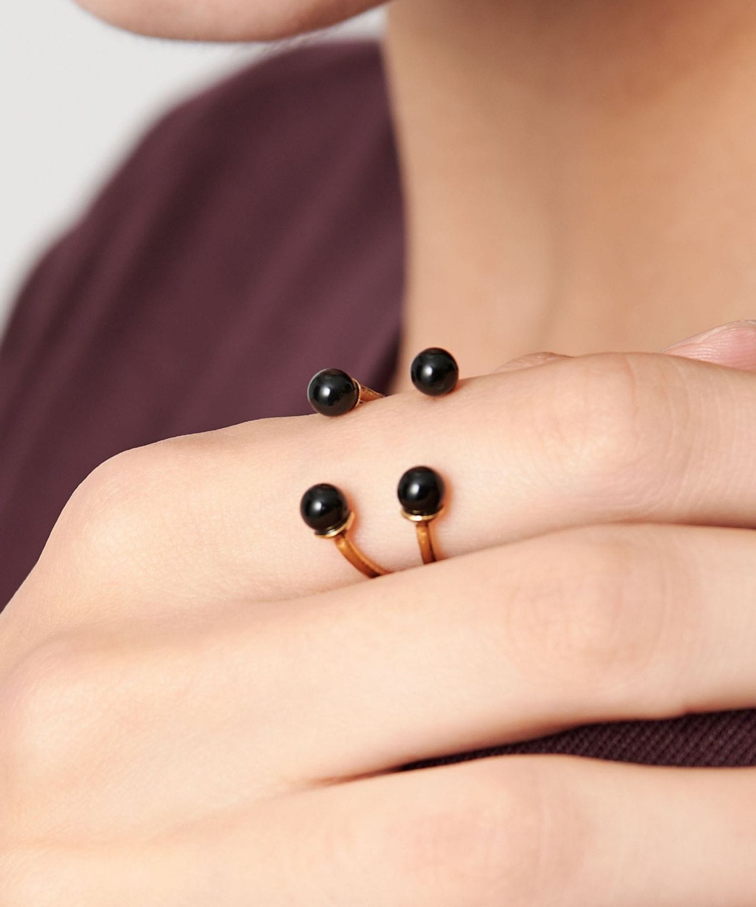 Beatriz Palacios＞PIERCING リング/オニキス