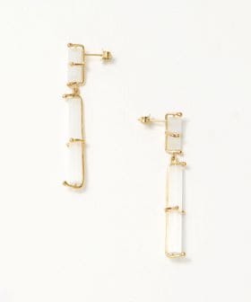 Beatriz Palacios/＜Beatriz Palacios＞Frosted white cross ピアス/ピアス（両耳用）