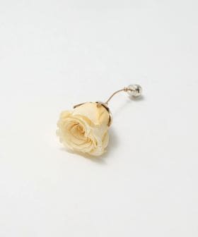 Beatriz Palacios/＜Beatriz Palacios＞Pale Yellow Rose ピアス/1P/ピアス（片耳用）