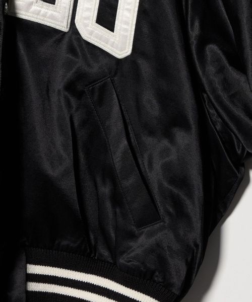 新品タグ付き♡ラルフローレン♡サテンボンバージャンパー　ブルゾン　bigワッペン 新品タグ付き♡ラルフローレン♡サテンボンバージャンパー
