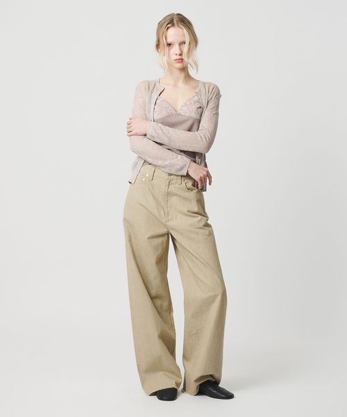 ATTISESSION/＜ATTISESSION＞ワイド デニムパンツ 4/402/デニムパンツ