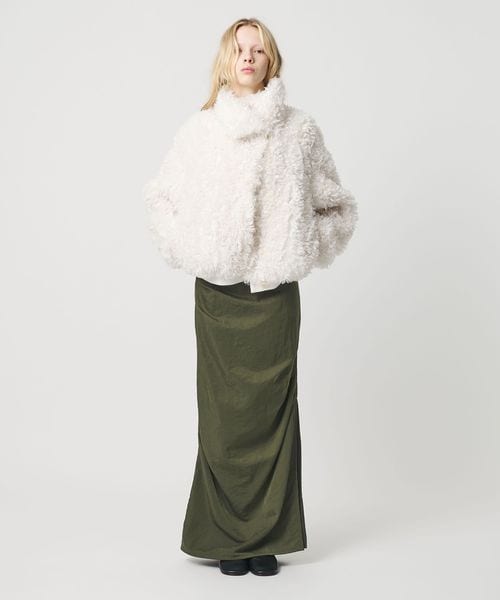 ATTISESSION/＜ATTISESSION＞ナイロン ドレープ ロング スカート/ミモレ / ロング