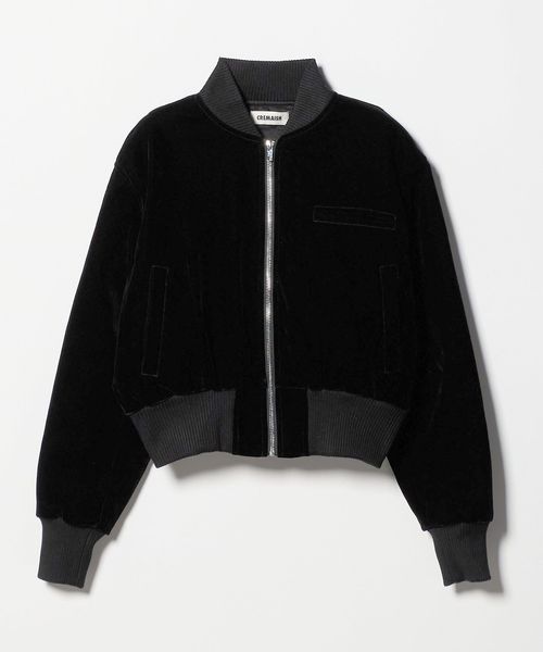 CREMAISH/＜CREMAISH＞クロップド ベロア ジャケット/その他コート / ブルゾン